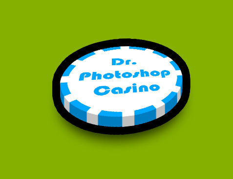 3d poker chip